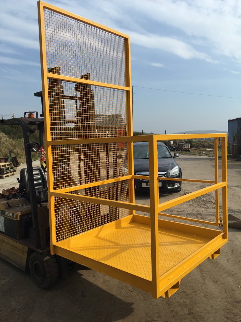 4ft X 4ft Forklift Man Lift Basket Mesh Guard Model Multec Ltd