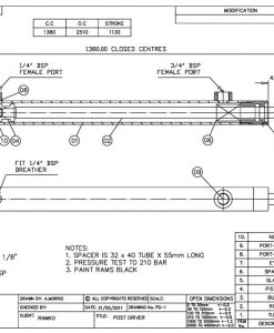 Breather (Changes double acting cylinder to single acting) - Multec Ltd