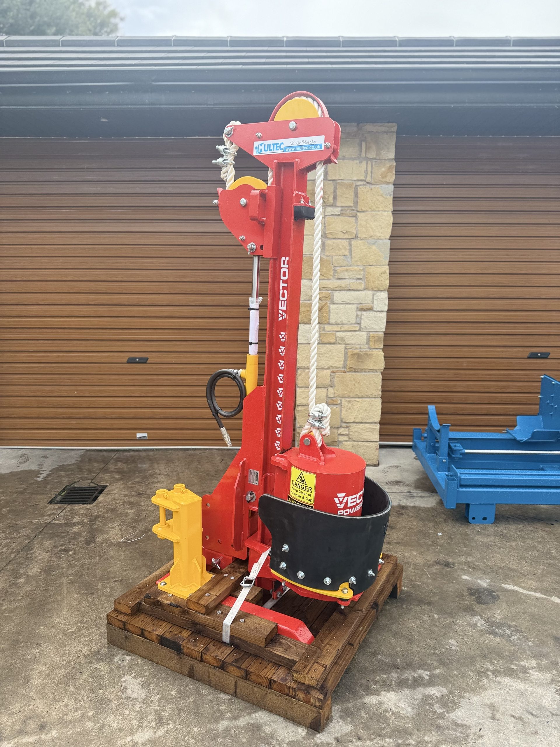 Vector Mini-Excavator Post Driver - (Model 6)